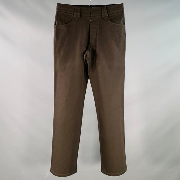 MAISON MARTIN MARGIELA Size 28 Brown Cotton Straight Casual Pants - Picture 1 of 5